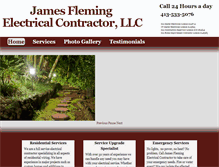 Tablet Screenshot of jamesflemingelectrician.com